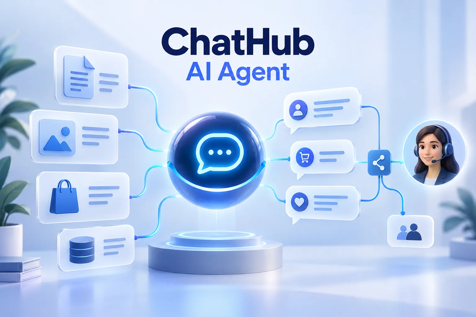 ChatHub AI Agent tư vấn thông minh dựa trên kho tài liệu và kết nối luồng workflow