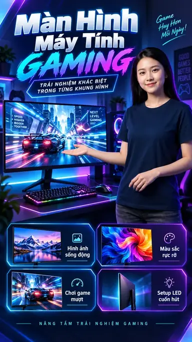 Tạo Video Review Màn Hình Máy Tính Gaming