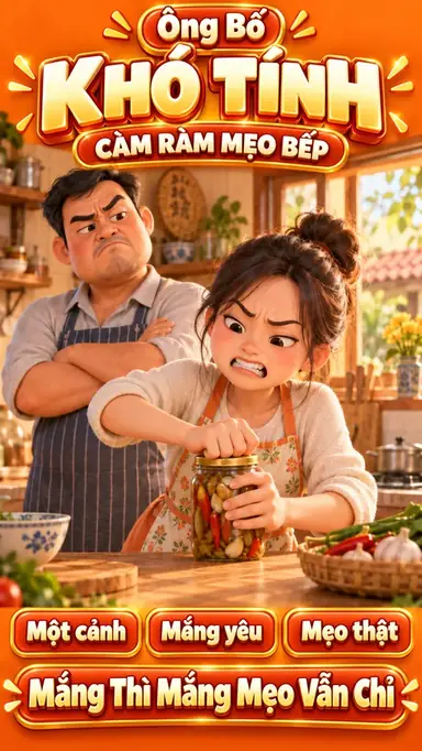 Tạo Video Bố Khó Tính Càm Ràm Mẹo Bếp