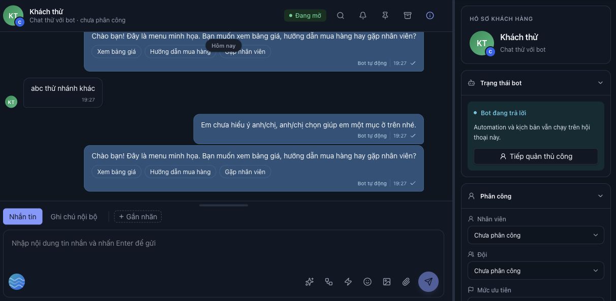 ChatHub - Tạo website quản lý chat đa kênh & tạo bot kéo thả với AI - ảnh 2