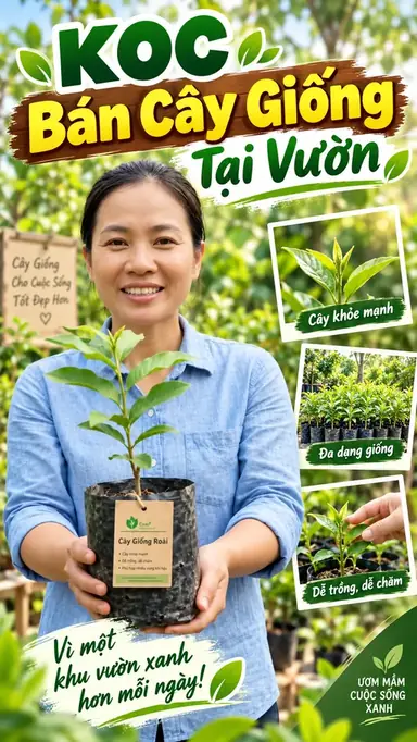 Tạo Video KOC Bán Cây Giống Tại Vườn