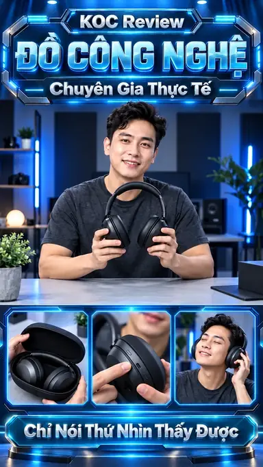 Tạo Video KOC Review Đồ Công Nghệ