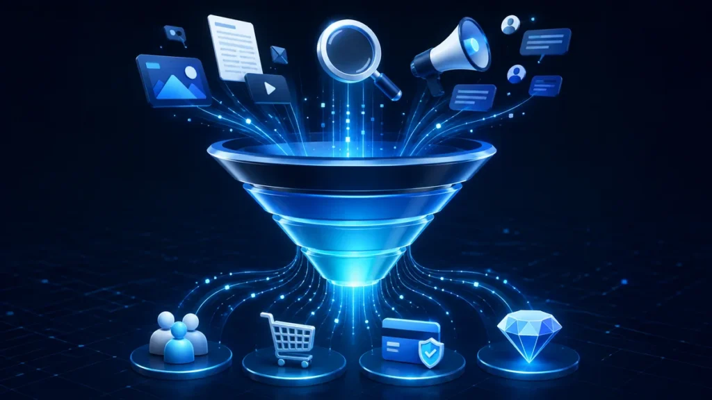 Cách xây dựng phễu Marketing cho website bán sản phẩm số