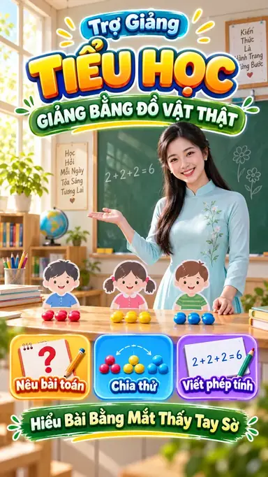 Tạo Video Trợ Giảng Giải Thích Kiến Thức Tiểu Học