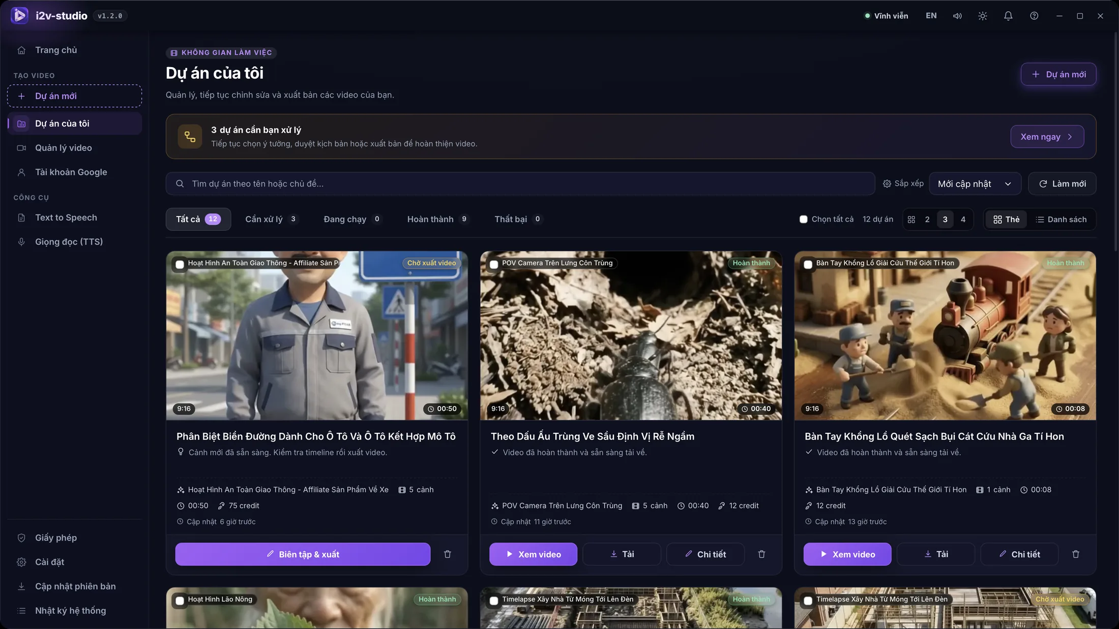 I2V Studio – Tool tạo video AI tự động bằng Google Flow - ảnh 6