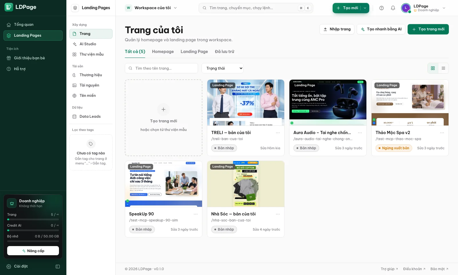 LDPage - Hệ thống tạo không giới hạn LandingPage & HomePage - ảnh 14