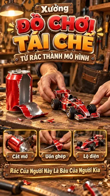 Tạo Video Xưởng Đồ Chơi Tái Chế