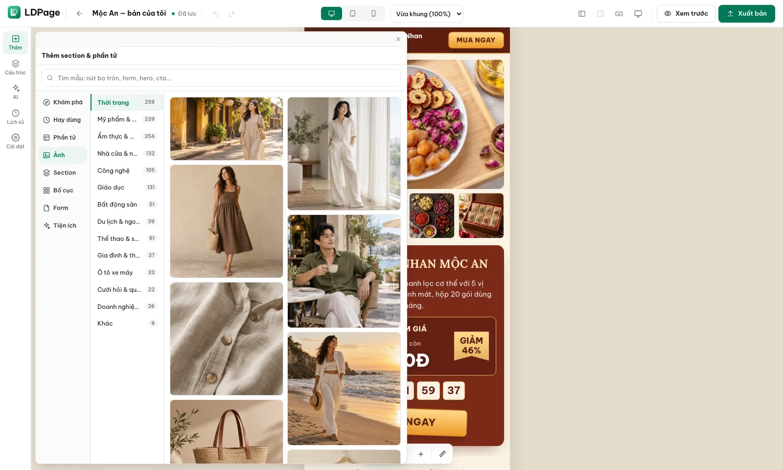 LDPage - Hệ thống tạo không giới hạn LandingPage & HomePage - ảnh 8