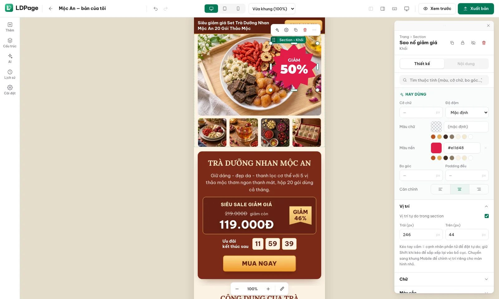LDPage - Hệ thống tạo không giới hạn LandingPage & HomePage - ảnh 5